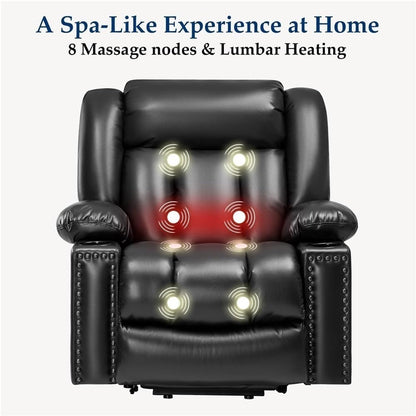 UOPYNE compact lift recliner, designed for petite users, heated massage, 3-position electric adjustment.