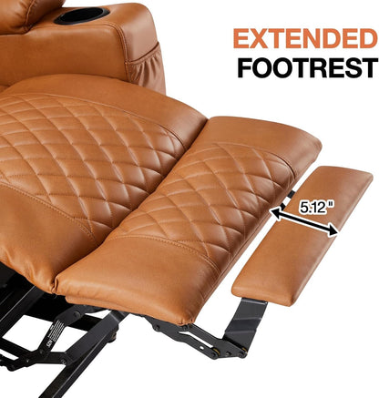 UOPYNE large power lift recliner, wide seat, heat & massage, remote control, cup holders.