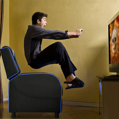 Giantex gaming massage recliner chair, racing style lounge sofa with footrest & remote control.