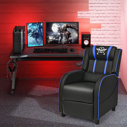 Giantex gaming massage recliner chair, racing style lounge sofa with footrest & remote control.