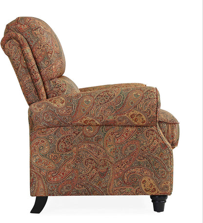 Domesis Cortez - Cloth Push Back Recliner Chair, Paisley