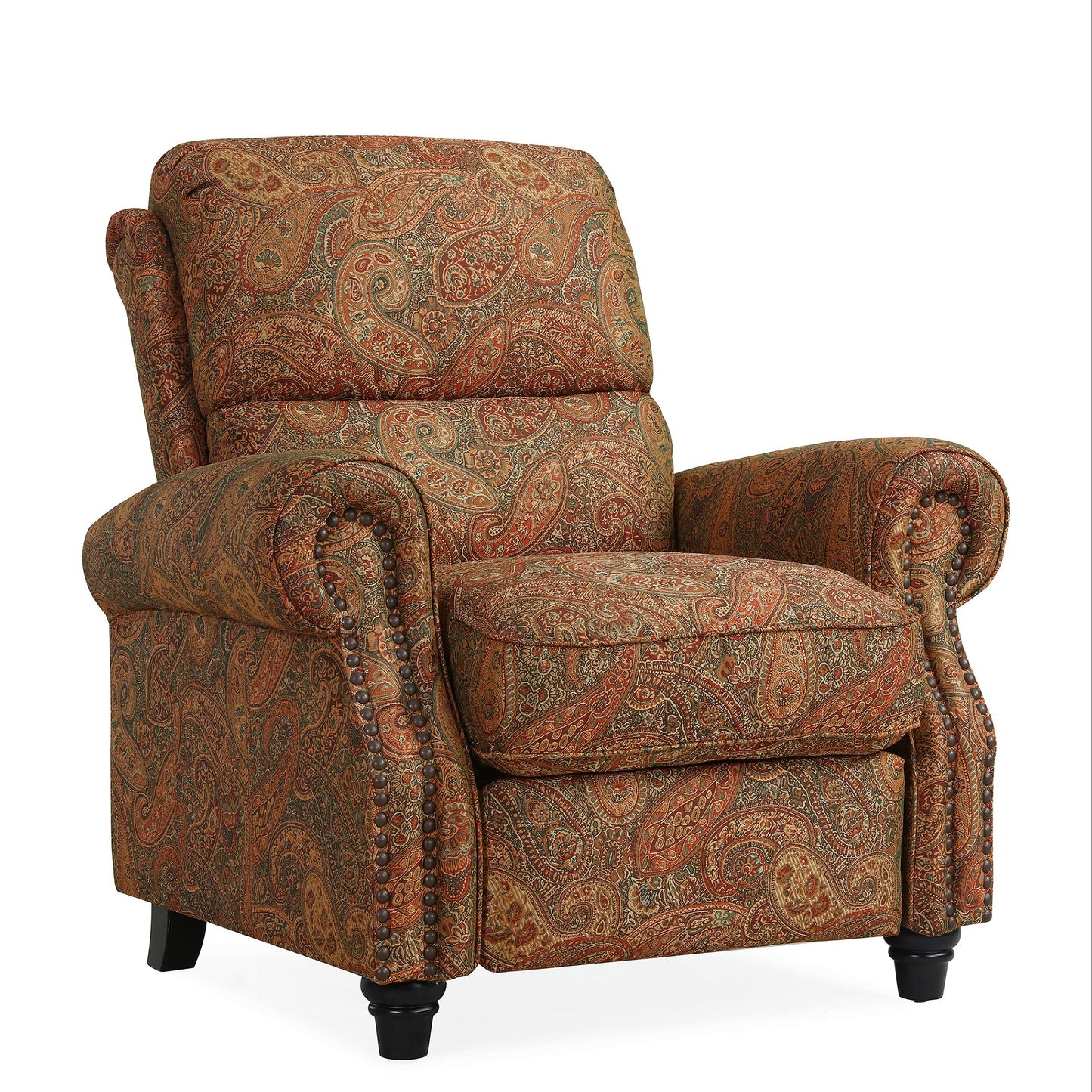 Domesis Cortez - Cloth Push Back Recliner Chair, Paisley