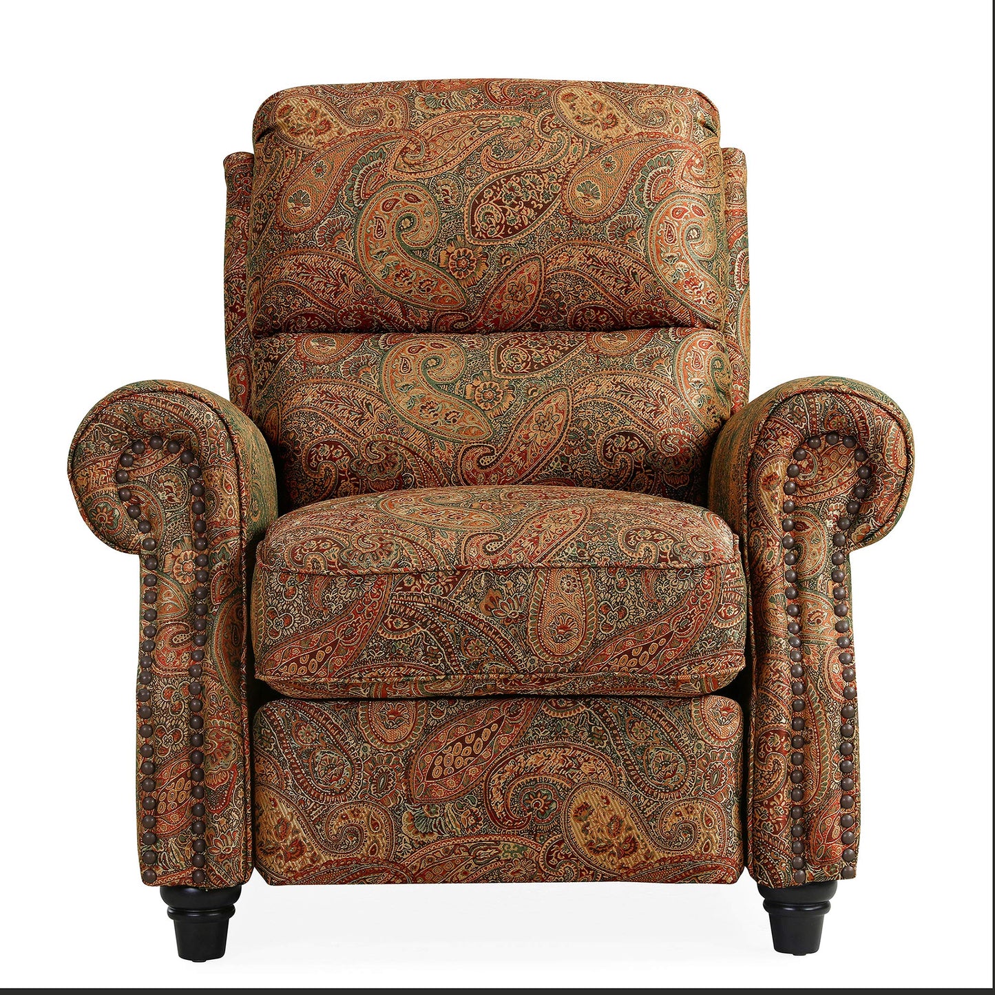 Domesis Cortez - Cloth Push Back Recliner Chair, Paisley